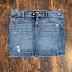 Old Navy Blue Distressed Mini Skirt